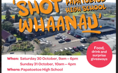 ‘SHOT’ PAPATOETOE HIGH SCHOOL WHANAU  – Drive through Vaccination Days