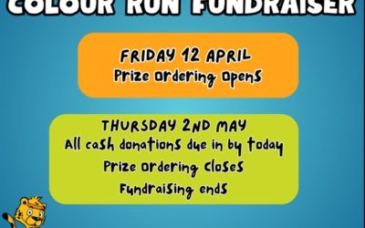 Key dates for our Colour Run Fundraiser
